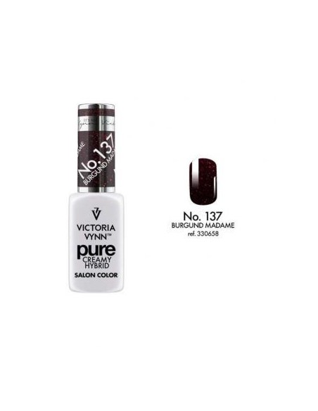 Pure Creamy Hybrid 137 Burgund Madame | Esmalte híbrido cremoso | Valsant Stetics