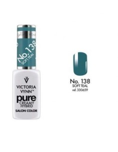 Pure Creamy Hybrid 138 Soft Teal | Esmalte híbrido cremoso | Valsant Stetics