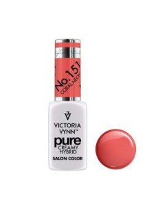 Pure Creamy Hybrid 151 Coral Neon | Esmalte híbrido cremoso | Valsant Stetics