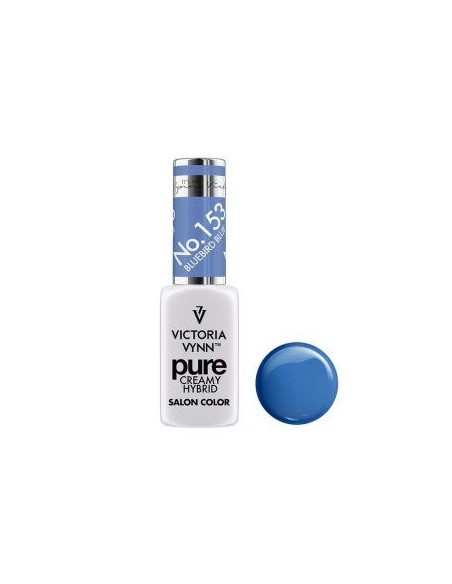 Pure Creamy Hybrid 153 Bluebird Blue | Esmalte híbrido cremoso | Valsant Stetics