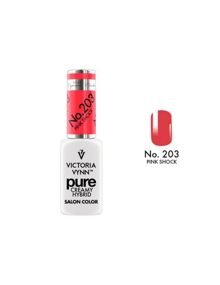 Pure Creamy Hybrid 203 Pink Shock | Esmalte híbrido cremoso | Valsant Stetics