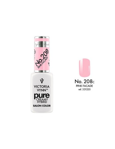 Pure Creamy Hybrid 208 Pink Facade | Esmalte híbrido cremoso | Valsant Stetics