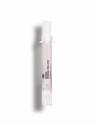 El BEFORE RENEWAL PEEL EYES es un gel renovador diseñado específicamente para el contorno de los ojos. Su acción exfoliante sua