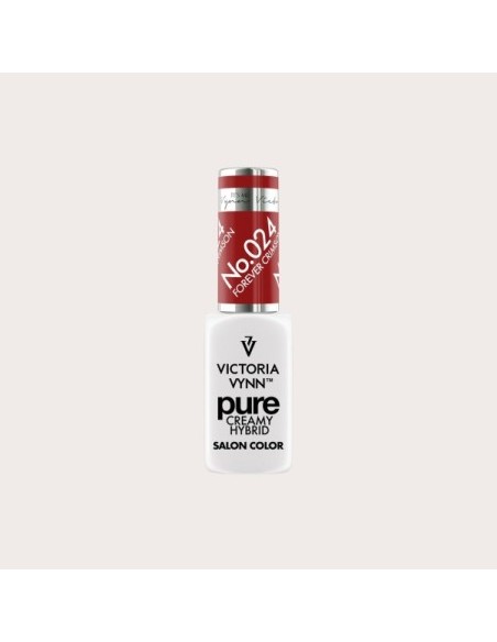 Pure Creamy Hybrid 024 Forever Crimson | Esmalte híbrido cremoso | Valsant Stetics