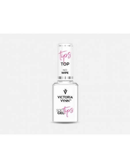 Soft Gel Tips Top Tips No Wipe | Top Coat Sin Dispersión para Extensiones