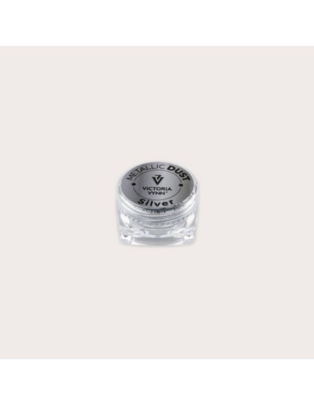 Metallic Dust 15 Silver | Polvo Metálico Plateado para Uñas con Efecto Espejo