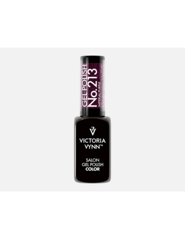 Victoria Vynn Gel Polish 213 Imperial Purple | Esmalte Híbrido Púrpura con Partículas Rosadas