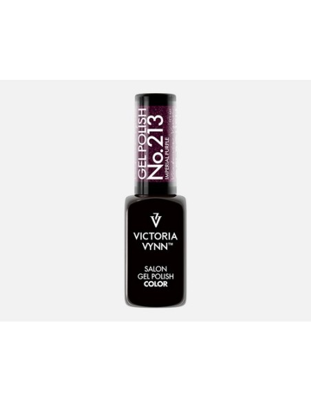 Victoria Vynn Gel Polish 213 Imperial Purple | Esmalte Híbrido Púrpura con Partículas Rosadas