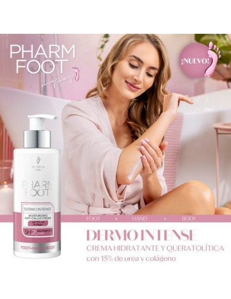 VV Pharm Foot Dermo Intense 250ml - Crema con 15% Urea para Piel Seca