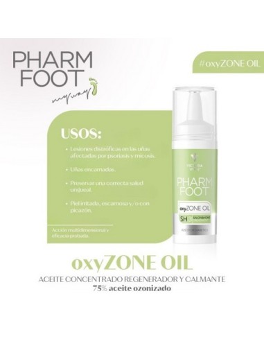VV Pharm Foot oxyZONE OIL 15ml - Aceite Concentrado con 75% Aceite Ozonizado