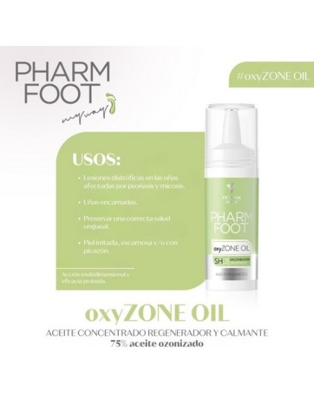 VV Pharm Foot oxyZONE OIL 15ml - Aceite Concentrado con 75% Aceite Ozonizado