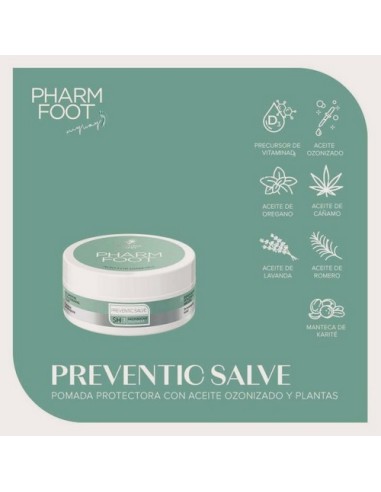 VV Pharm Foot Preventic Salve 75ml - Pomada Protectora con Aceite Ozonizado