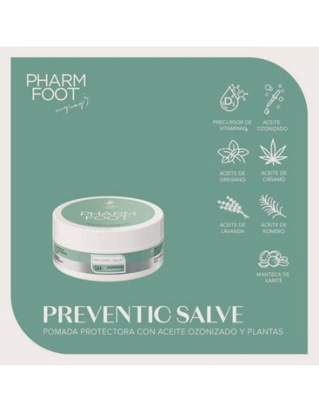 VV Pharm Foot Preventic Salve 75ml - Pomada Protectora con Aceite Ozonizado