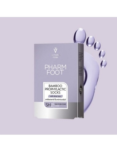 VV Pharm Foot Calcetines Bamboo - Calcetines con Iones de Plata Antibacterianos