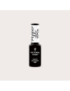 Gel Polish Top No Wipe Matt Pepper 8ml - Top Coat Mate con Efecto Pimienta