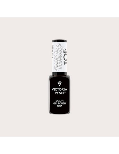 Gel Polish Top MILKY No Wipe 8ml - Top Coat Blanco Lechoso para Baby Boomer