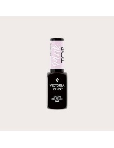 Gel Polish Top PINK No Wipe 8ml - Top Coat Rosa Claro para Manicura Natural