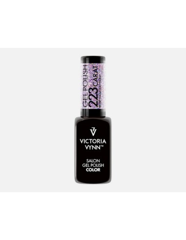 Victoria Vynn Gel Polish 223 Carat Rose Diamond | Esmalte Híbrido Rosa con Purpurina Multicolor