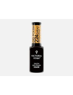 Victoria Vynn Gel Polish 224 Carat Gold Diamond | Esmalte Híbrido Dorado con Purpurina Multicolor 2