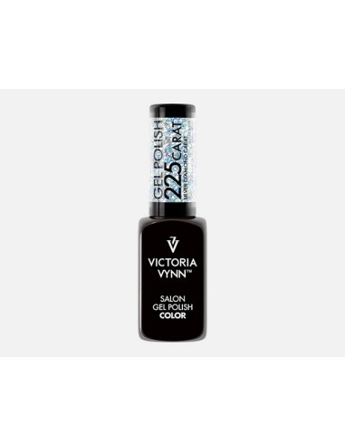  Victoria Vynn Gel Polish 225 Carat Silver Diamond | Esmalte Híbrido Plateado con Purpurina Multicolor