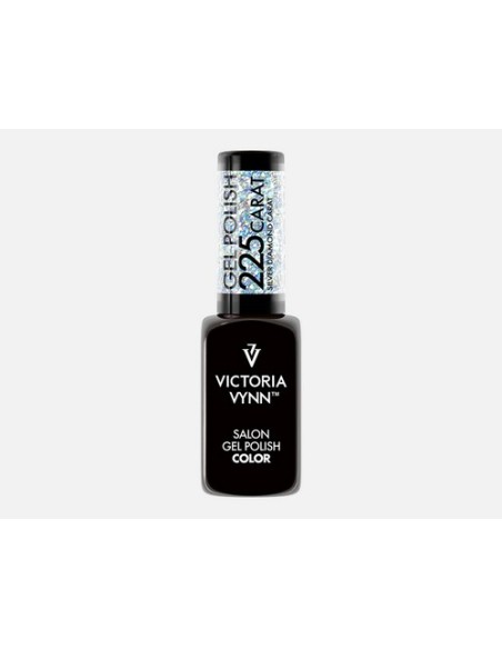  Victoria Vynn Gel Polish 225 Carat Silver Diamond | Esmalte Híbrido Plateado con Purpurina Multicolor