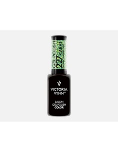 Victoria Vynn Gel Polish 227 Carat Emerald Diamond | Esmalte Híbrido Verde Esmeralda con Purpurina Multicolor 2