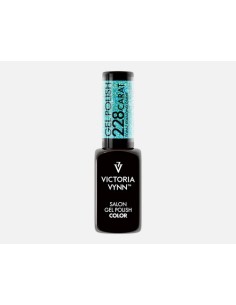 Victoria Vynn Gel Polish 228 Carat Topaz Diamond | Esmalte Híbrido Azul con Purpurina Multicolor 2