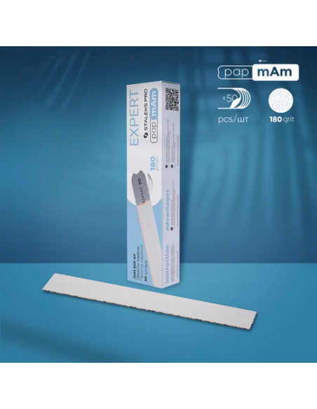 Archivos Desechables Blancos de papmAm para Lima de Uñas Recta EXPERT 22 (50 piezas) - Valsant Stetics