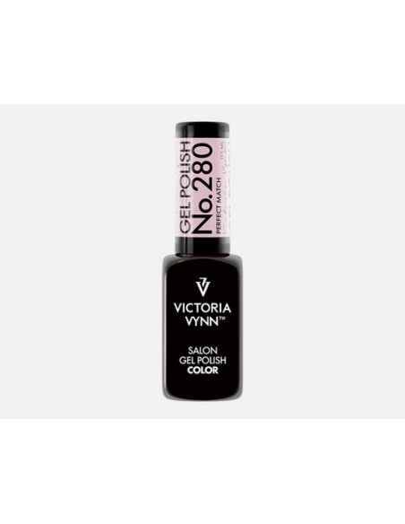 GEL POLISH 280 PERFECT MATCH  Esmalte Híbrido Rosa Empolvado de Victoria Vynn
