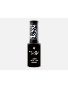 GEL POLISH 294 ANTHRACITE SADR  Esmalte Híbrido Gris Antracita con Destellos de Victoria Vynn 2