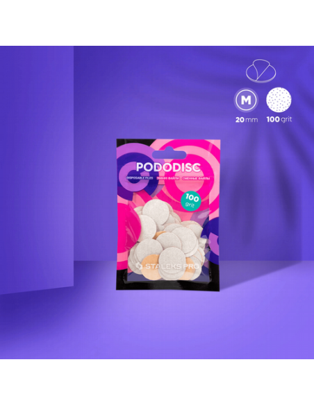 Recargas blancas para disco de pedicura PODODISC STALEKS PRO M (50 uds) | Valsant Stetics