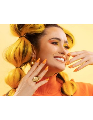 GEL POLISH 308 ORANGE DENKI  Esmalte Híbrido Naranja Fluorescente de Victoria Vynn