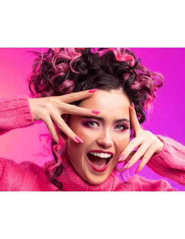 GEL POLISH 310 PINK MINA  Esmalte Híbrido Rosa Neón Fluorescente de Victoria Vynn