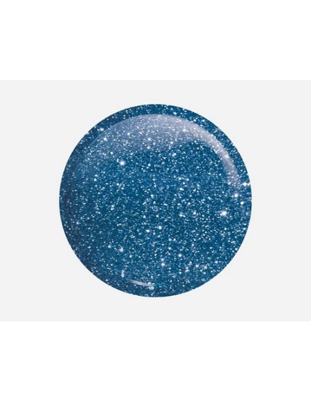 GEL POLISH 319 BLUE CASTOR  Esmalte Híbrido Azul con Partículas Plateadas de Victoria Vynn
