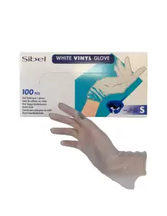 Guantes de vinilo sin polvo talla pequeña | Caja 100 uds para estética