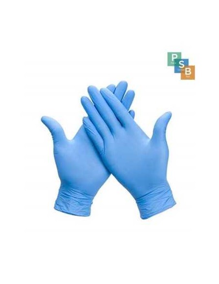 Guantes de nitrilo azul sin polvo talla M | Caja de 100 uds para uso profesional