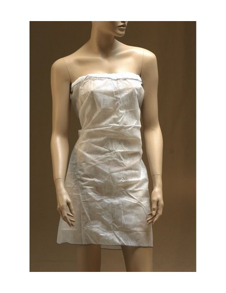 Pareo desechable 40 g con cintas | Pack 15 uds  Uso profesional en estética