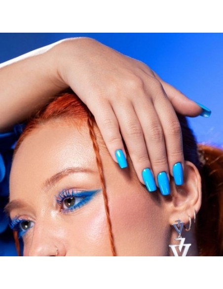 Gel Polish Wy So Blue EVAGARDEN | Esmalte híbrido azul eléctrico neón de larga duración

