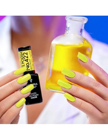 Gel Polish Hello Yellow EVAGARDEN | Esmalte híbrido amarillo neón radiante de larga duración

