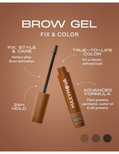 MAXYMOVA BROW&FIX Transparente | Gel Fijador de Cejas Natural 2