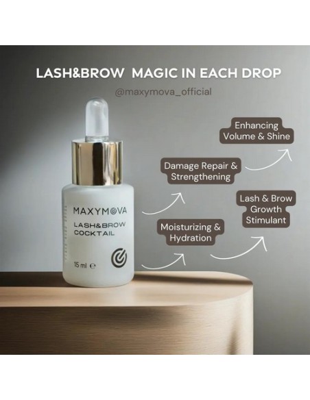 MAXYMOVA Lash & Brow Cocktail | Sérum Final Laminación 15 ml