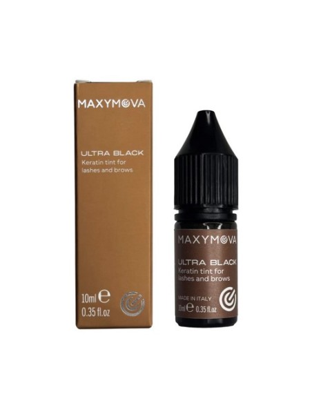 MAXYMOVA Ultra Black Liquid Tint | Tinte Negro Cejas y Pestañas con Queratina