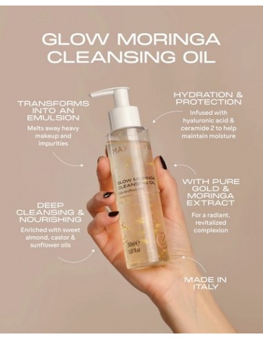Glow Moringa Cleansing Oil | Aceite Limpiador de Lujo MAXYMOVA  150 ml