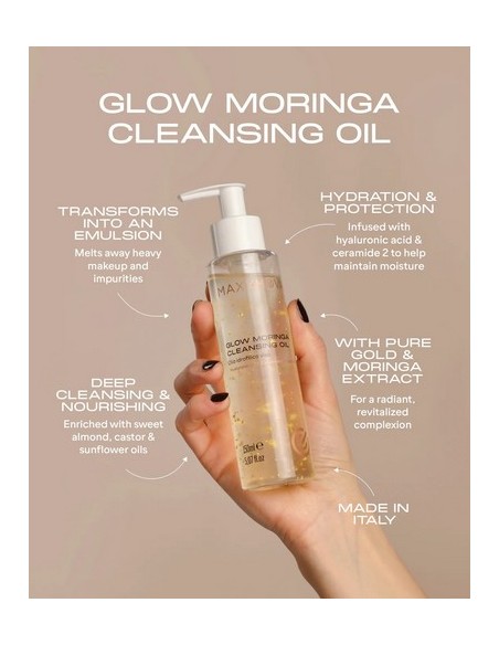 Glow Moringa Cleansing Oil | Aceite Limpiador de Lujo MAXYMOVA  150 ml
