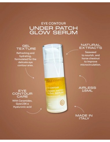 MAXYMOVA Under Patch Glow Serum  Contorno de Ojos con Oro 23K y Ácido Hialurónico