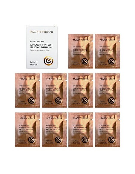 MAXYMOVA Set 10 Under Patch Glow Serum  Contorno de Ojos con Oro 23K