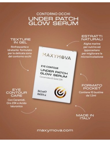 MAXYMOVA Set 10 Under Patch Glow Serum  Contorno de Ojos con Oro 23K