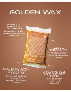 Golden Wax 1 kg MAXYMOVA  Cera elástica sin colofonia

 2