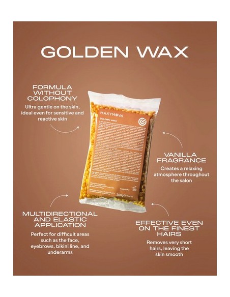 Golden Wax 1 kg MAXYMOVA  Cera elástica sin colofonia

