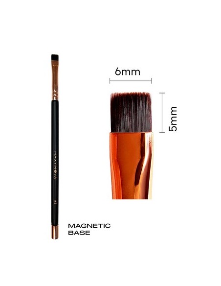 Pincel Magnético Nº5 MAXYMOVA  Tinte y Pasta Blanca Cejas
